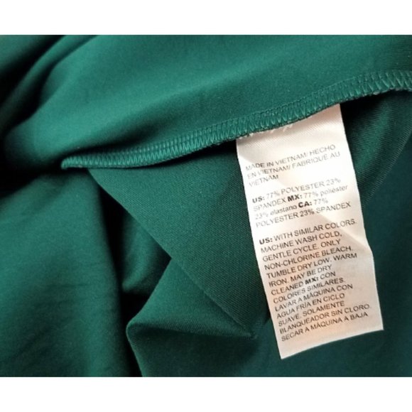 CHICO'S Green Black & Orange Sleeveless Animal Print Dress Women's 3 (16-18) - Picture 8 of 8